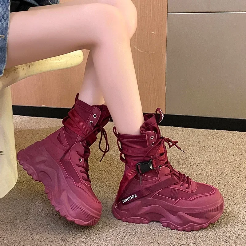 Fashion Women Chunky Platform  – обзор и цена Sewing Nylon