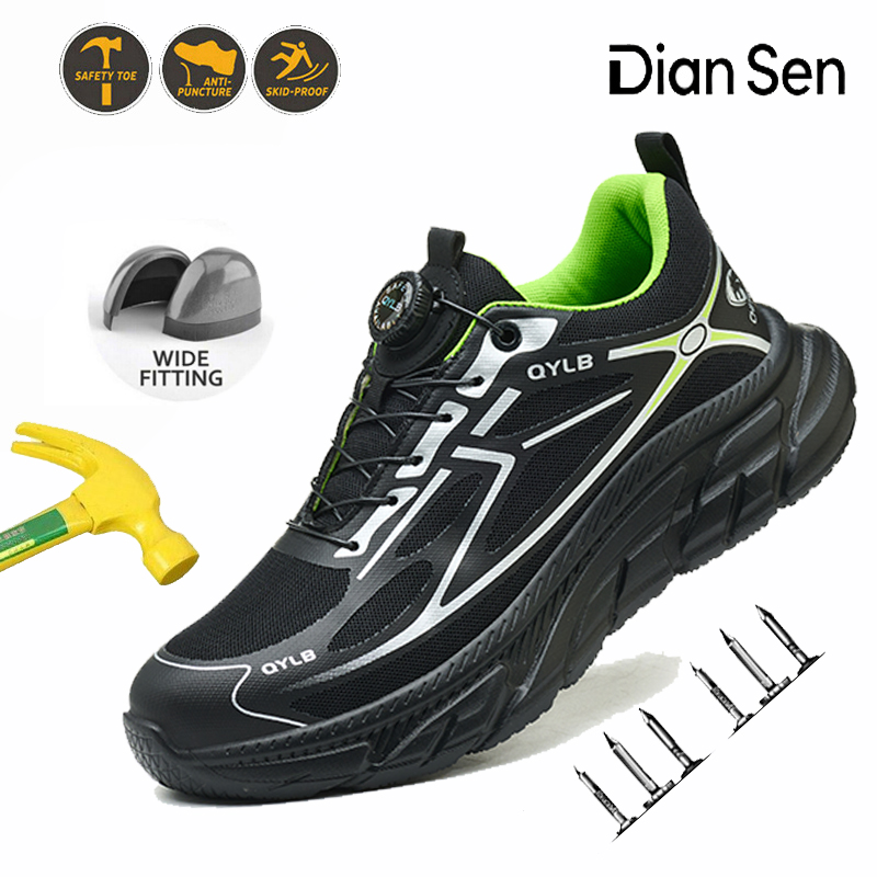 Mens Work Safety Boots Steel T – обзор и цена Sewing Nylon