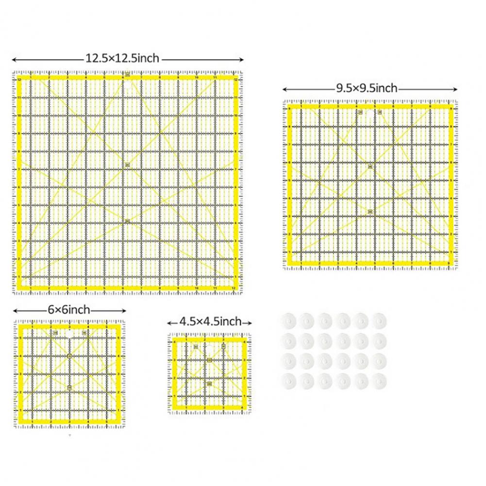 4Pcs Acrylic Quilting Ruler Sq – обзор и цена Quilting Ruler Square