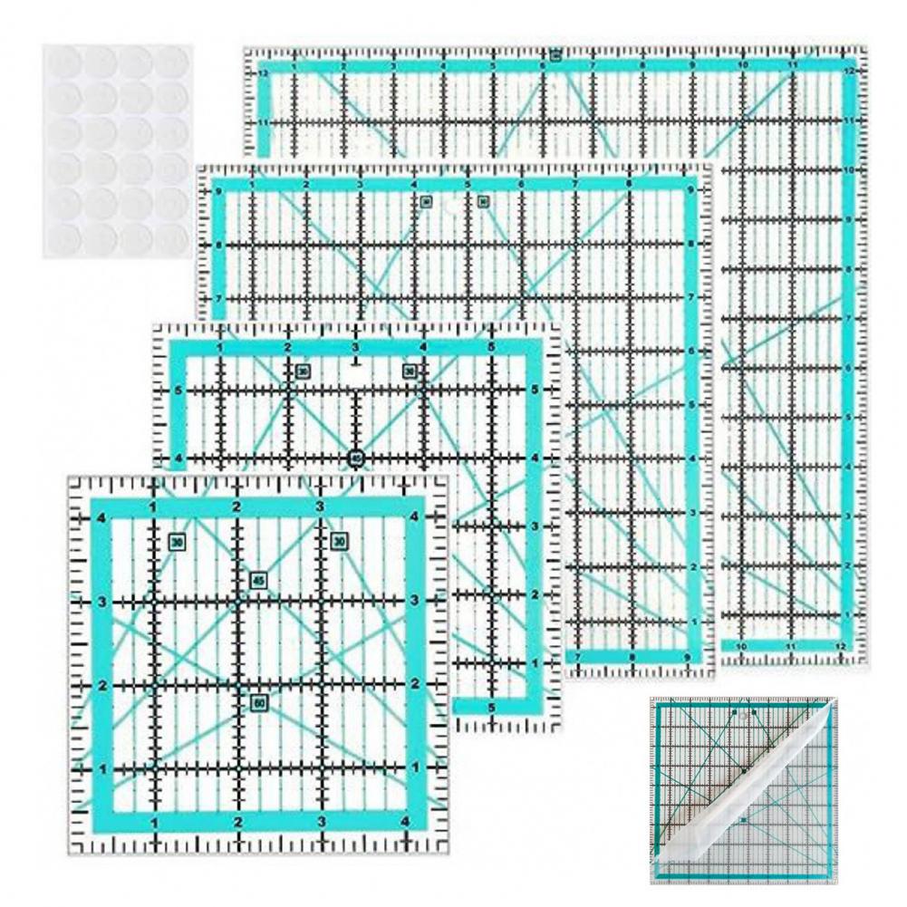 4Pcs Acrylic Quilting Ruler Sq – обзор и цена Quilting Ruler Square