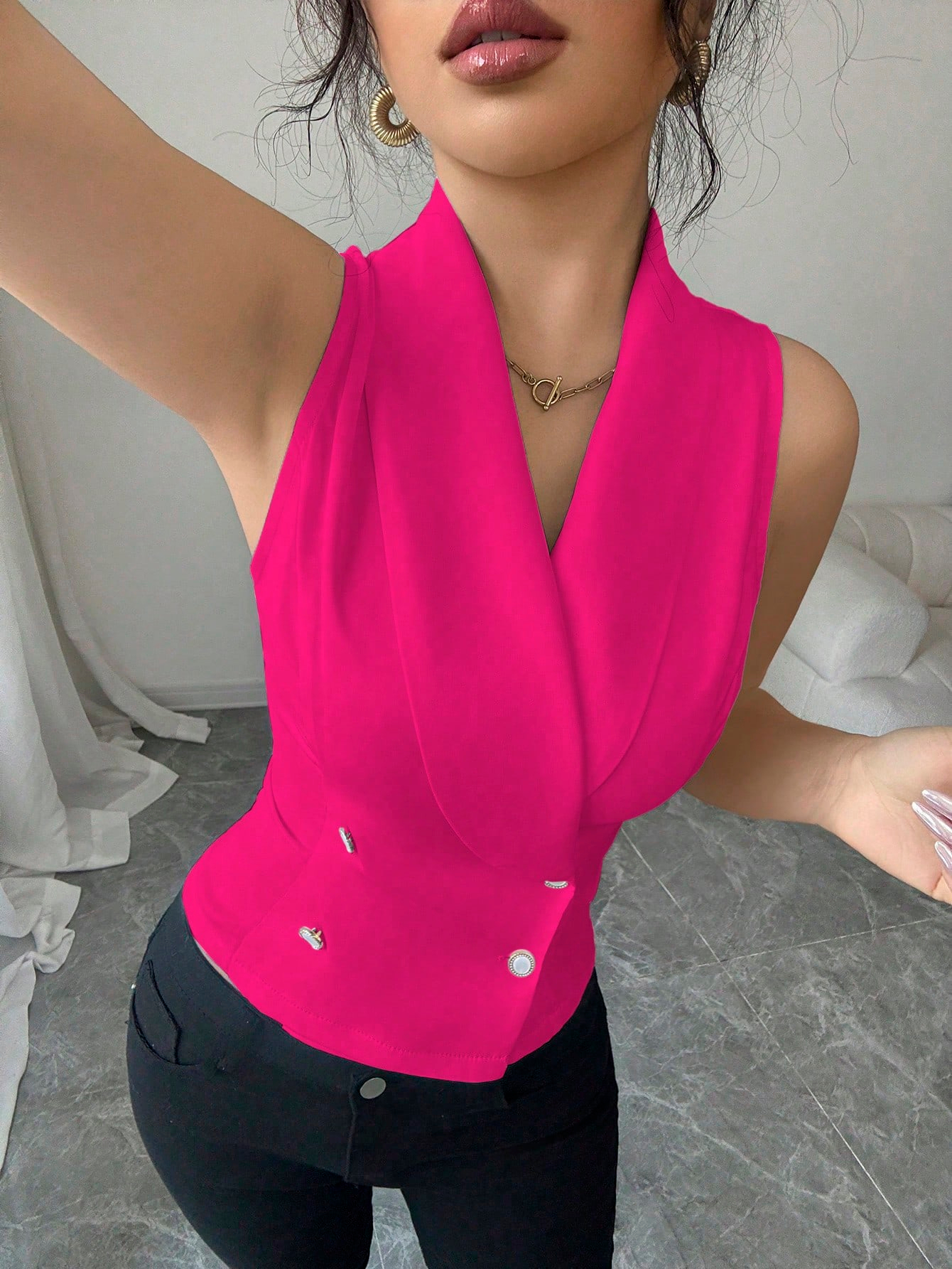 Women Blazer Vest Sleeveless D – обзор и цена Sewing Vest