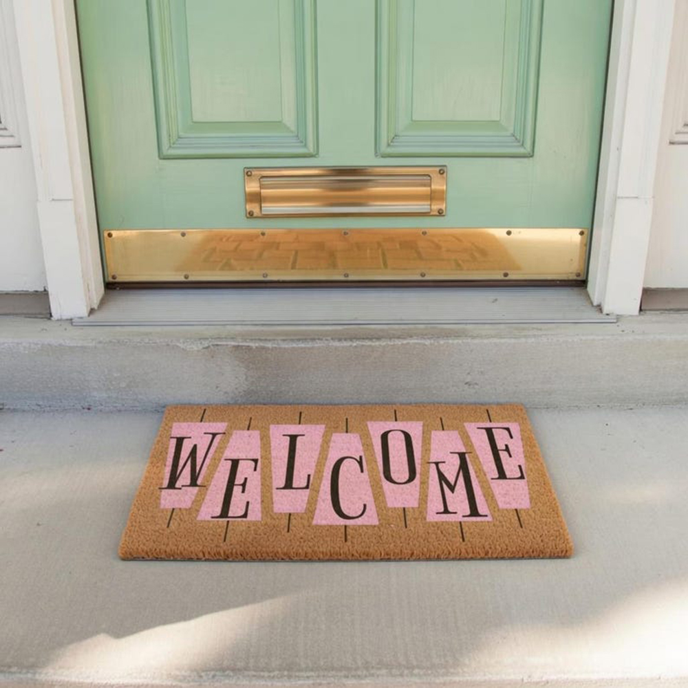 Retro Pink Cute Doormat Welcom – обзор и цена Century Textile & Sewing Supply Avenue C North Saskatoon Sk