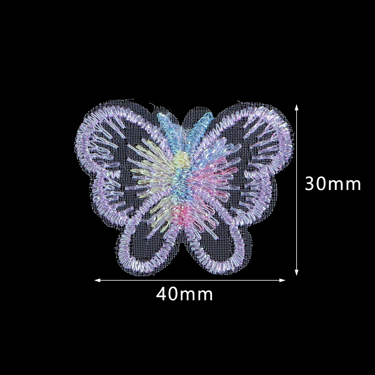 20Pcs 3X4CM Butterfly Cloth Pa – обзор и цена Sewing Art