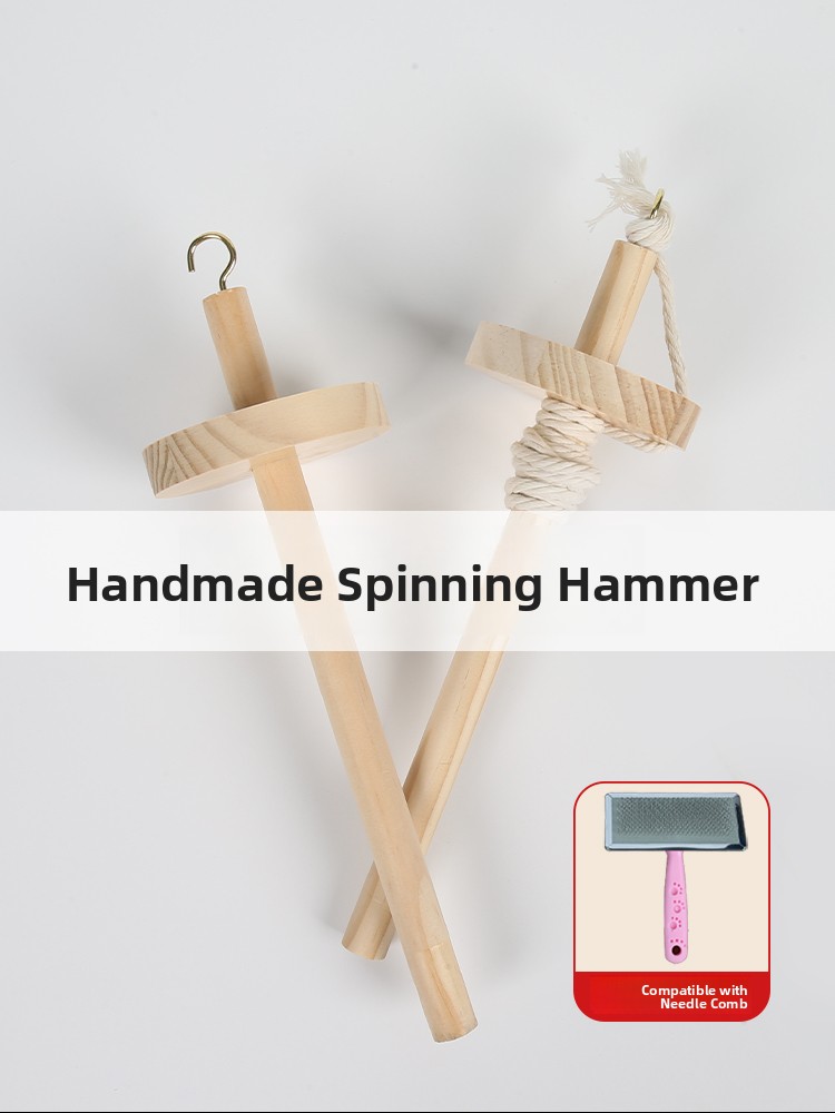 Wooden Spinning Mallet DIY Yar – обзор и цена Textile For Sewing