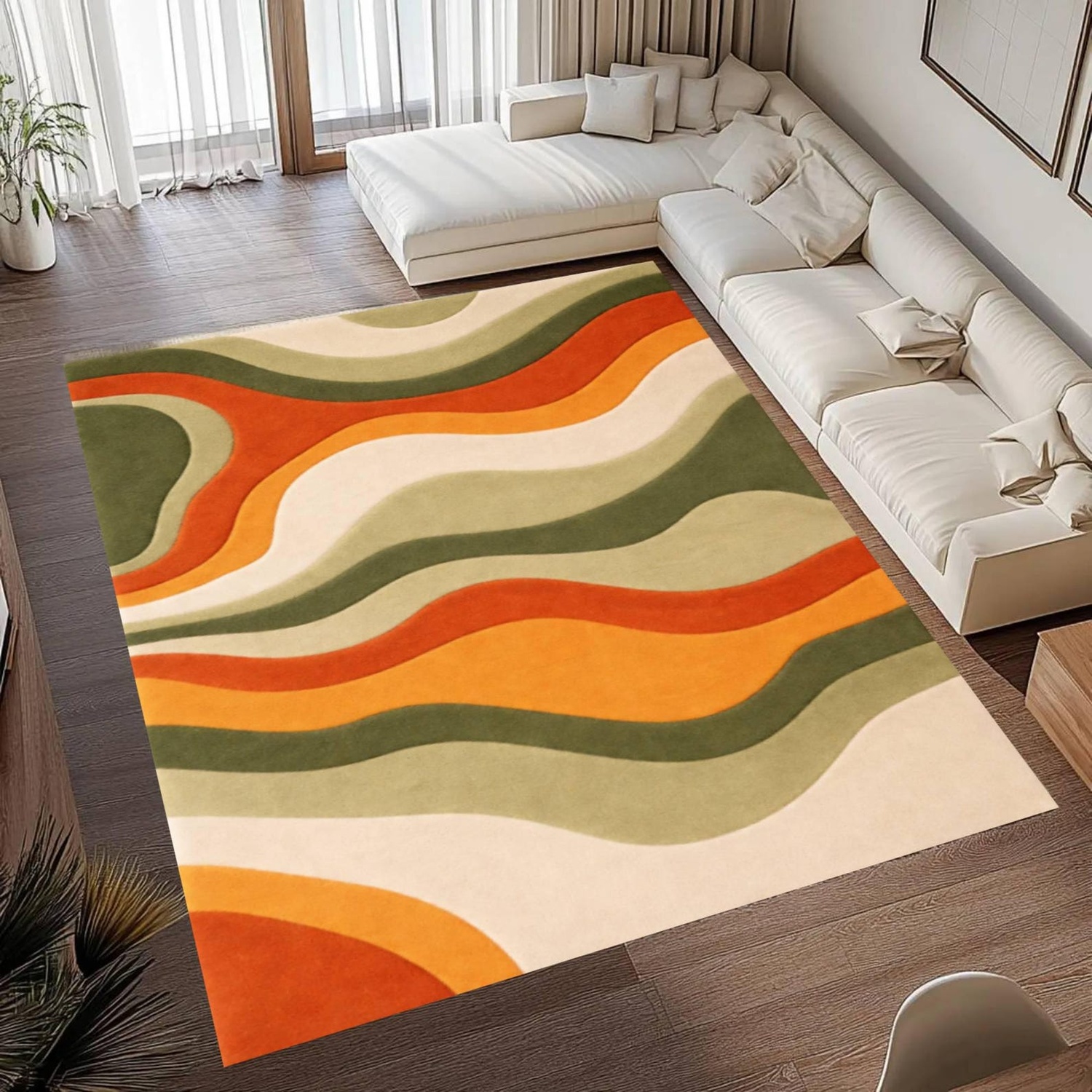 Vintage Wave Pattern Rug: Mid- – обзор и цена Century Textile & Sewing Supply Avenue C North Saskatoon Sk