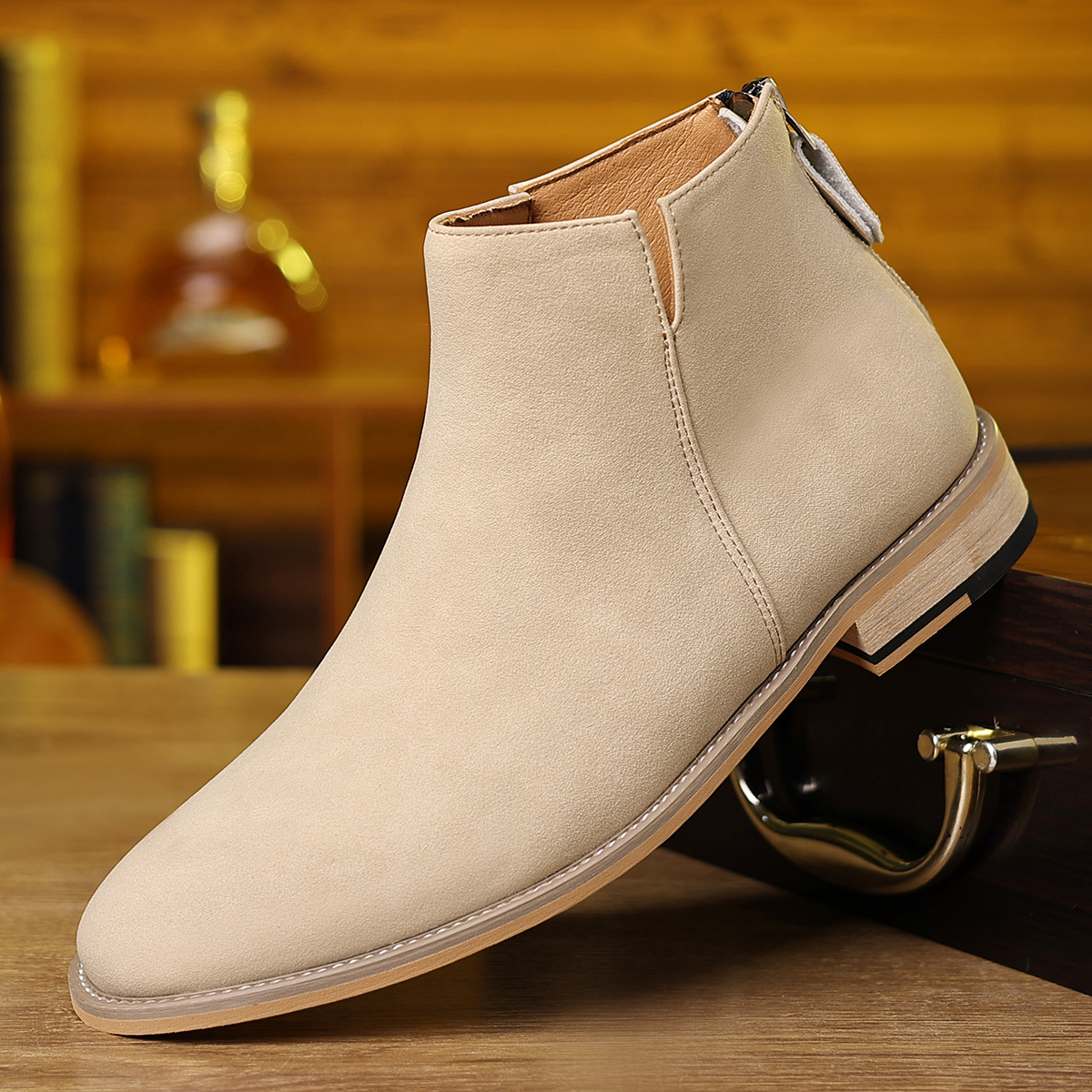 Spring Autumn High-Top Leather – обзор и цена Sewing Zipper
