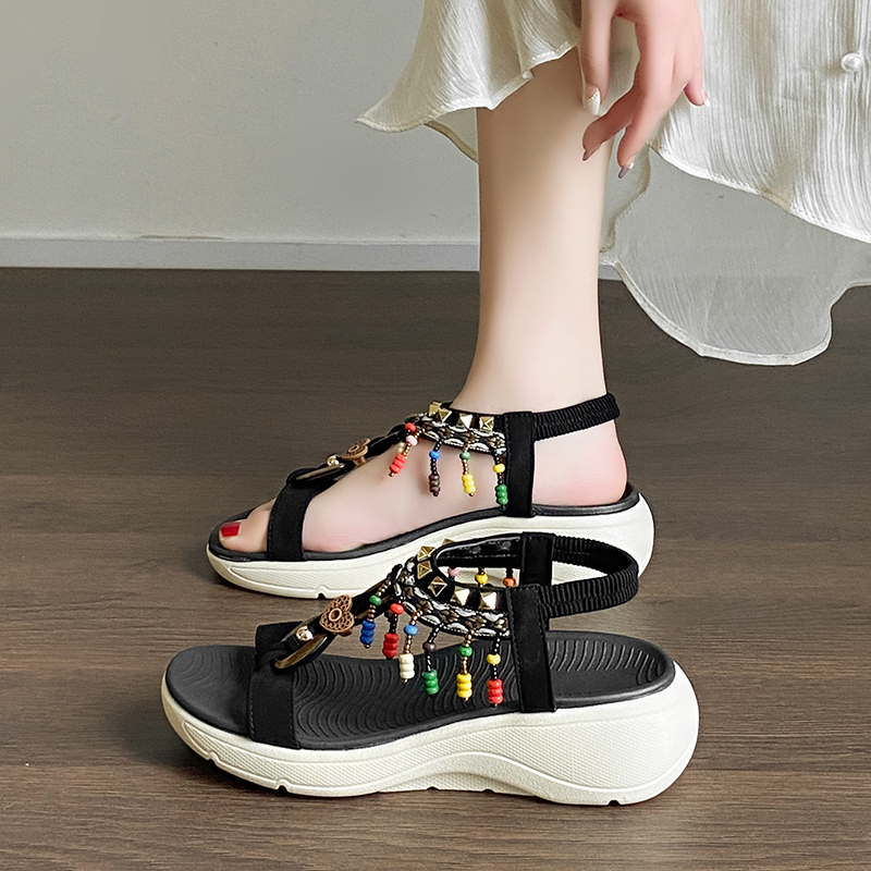 2026 New Casual Round Toe Open – обзор и цена Elastic Waistband Roll