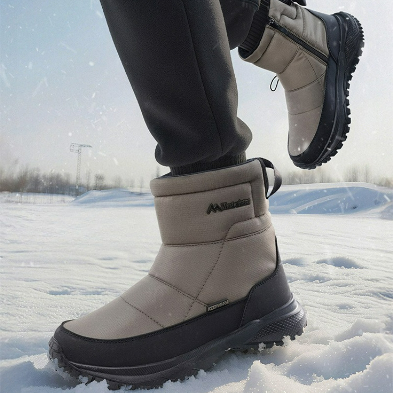 Men's Boots Warm Snow Boots Wa – обзор и цена Sewing Zipper