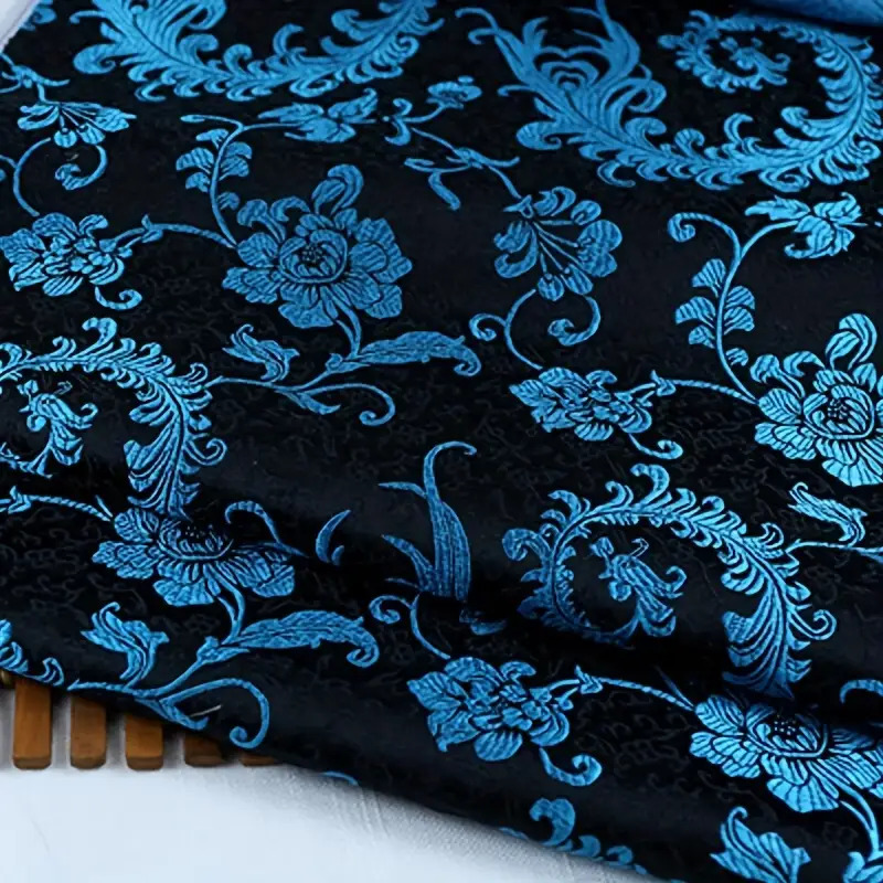 3D Blue Phoenix Tail Brocade F – обзор и цена Sewing Fabric