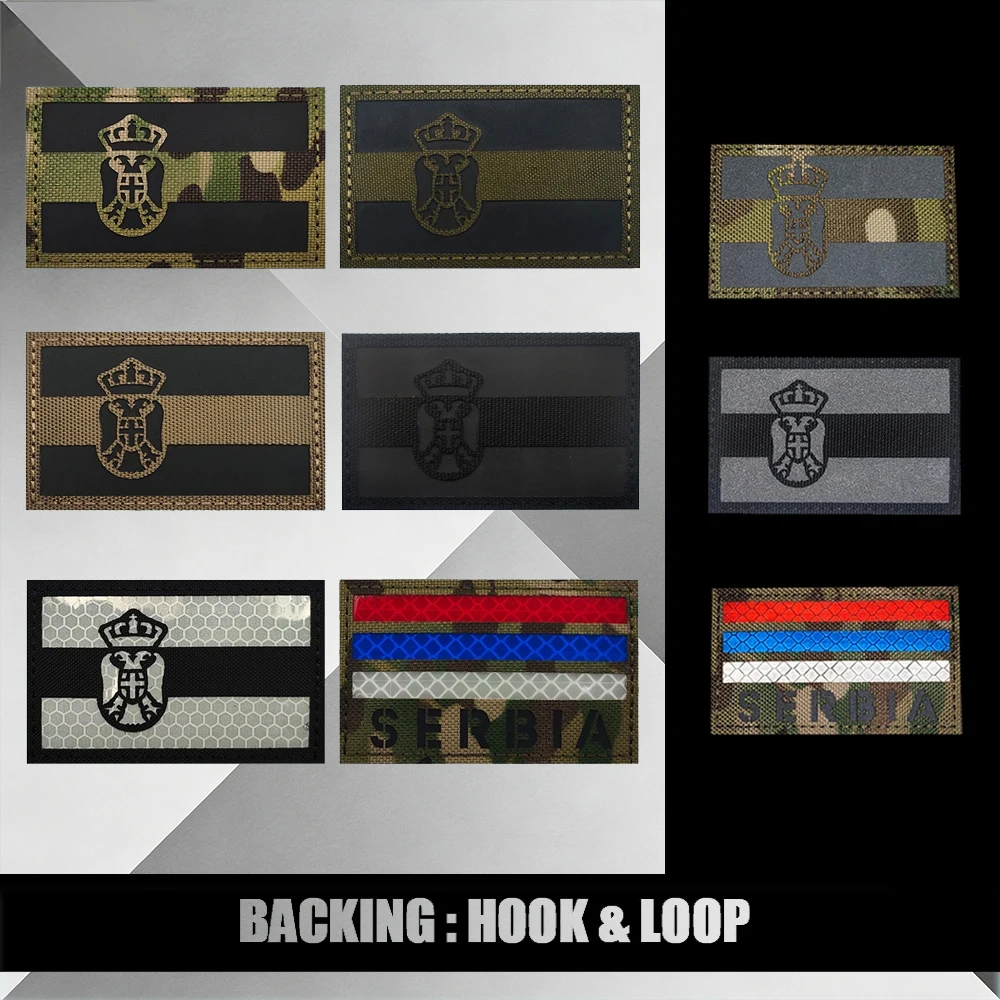 Serbia Flag Tactical Patches R – обзор и цена Sewing Jackets