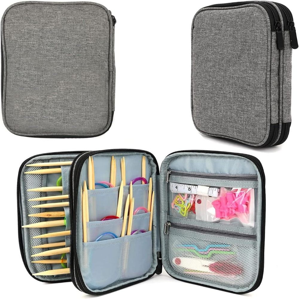 Knitting Needle Case, Portable – обзор и цена Textile Sewing Kit