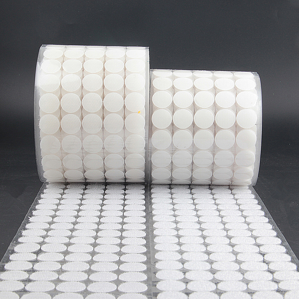 1000pair 10/15/20mm White Dot  – обзор и цена Velcro Sew On