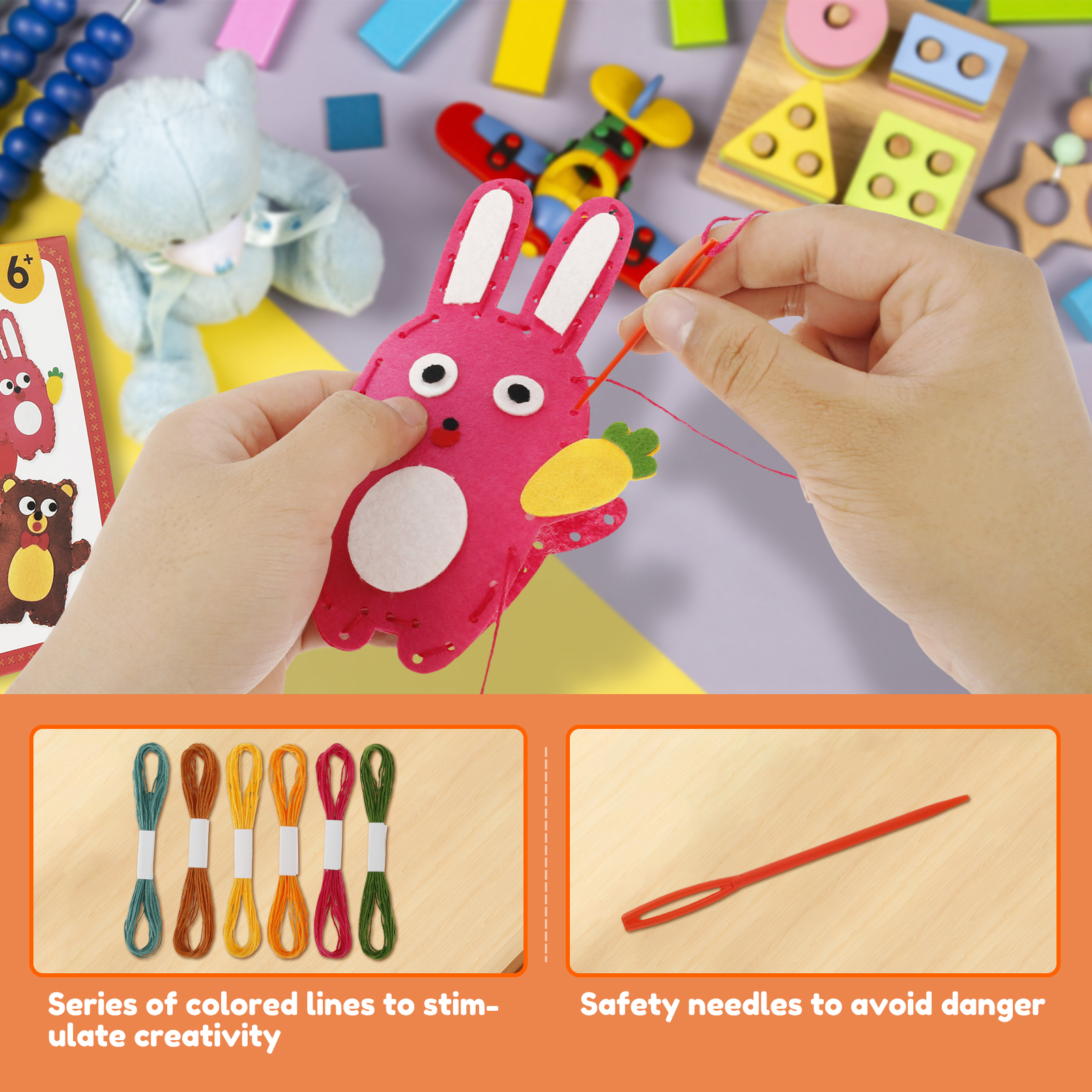 Sewing Kit Cute Animal Sewing  – обзор и цена Textile Sewing Kit