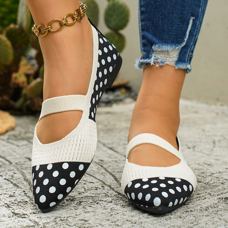 Women's Pointed-toe Polka Dot  – обзор и цена Sewing Knit